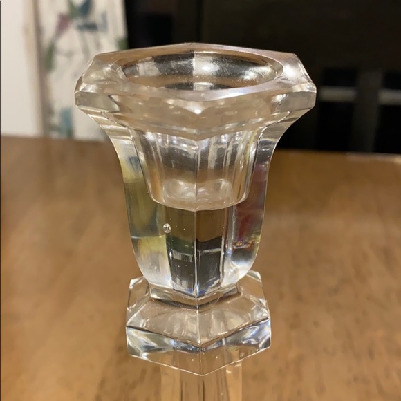 9” crystal candlesticks - Picture 2 of 2